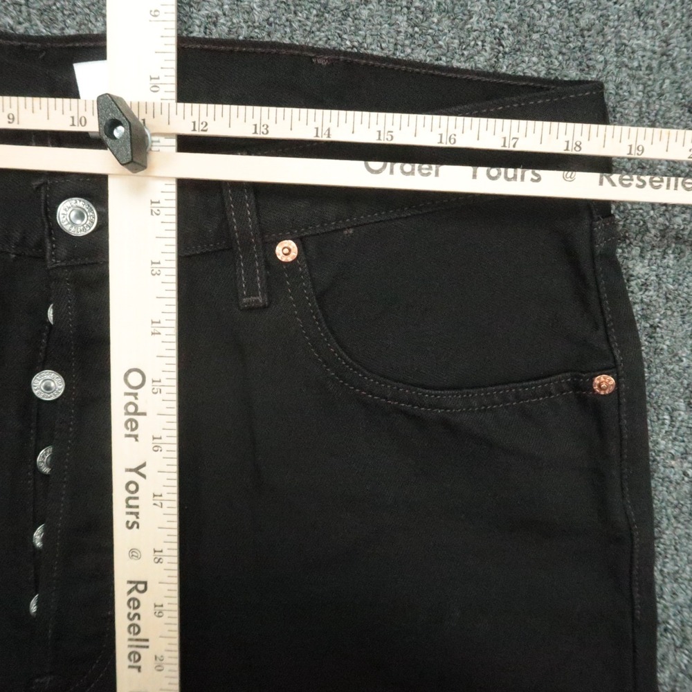 VINTAGE Levis Jeans Mens 38x32 Black 501 Preshrunk Button Fly 5 Pocket Y2K NWT - Picture 10 of 14